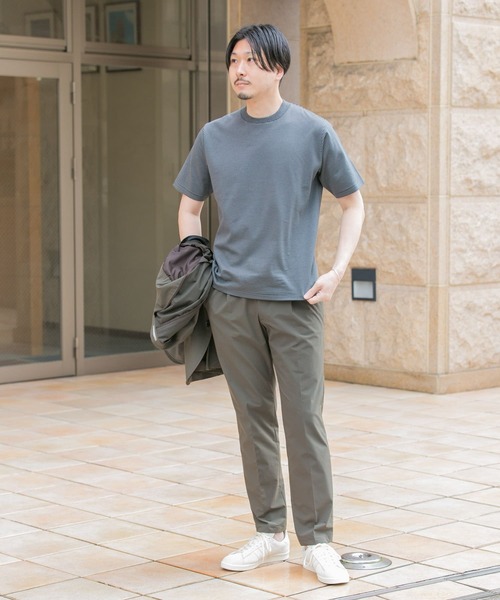 URBAN RESEARCH DOORS（アーバンリサーチドアーズ）の「『抗菌/防臭』LIFE STYLE TAILOR　シルケットポンチストレッチTシャツ（Tシャツ/カットソー・メンズ・ホワイト系その他/ホワイト/グレー系その他・MEDIUM/LARGE）」の16枚目の写真