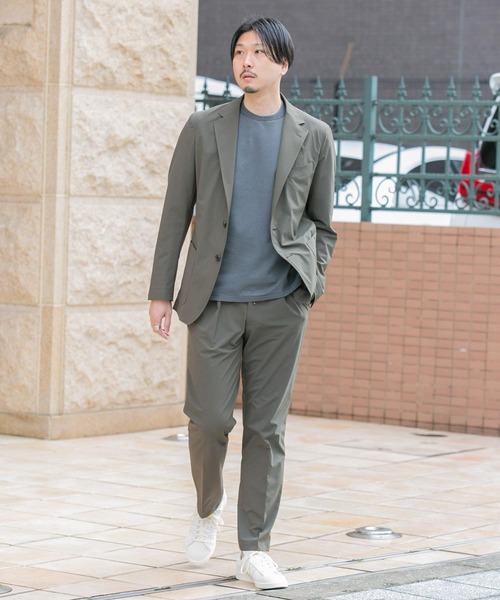 URBAN RESEARCH DOORS（アーバンリサーチドアーズ）の「『抗菌/防臭』LIFE STYLE TAILOR　シルケットポンチストレッチTシャツ（Tシャツ/カットソー・メンズ・ホワイト系その他/ホワイト/グレー系その他・MEDIUM/LARGE）」の17枚目の写真