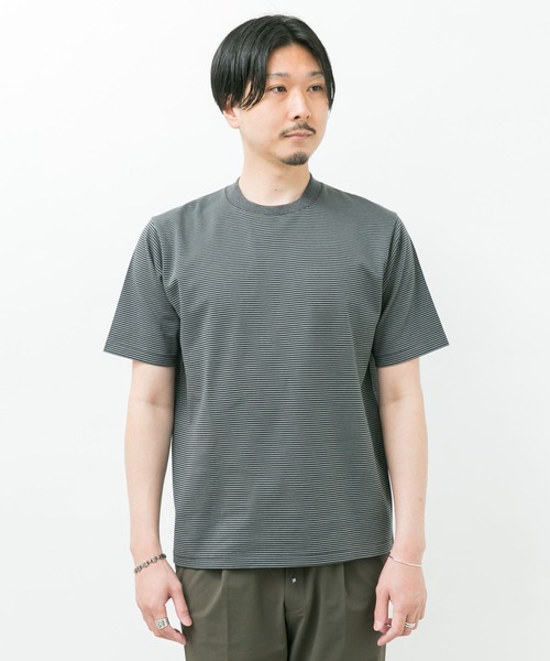 URBAN RESEARCH DOORS（アーバンリサーチドアーズ）の「『抗菌/防臭』LIFE STYLE TAILOR　シルケットポンチストレッチTシャツ（Tシャツ/カットソー・メンズ・ホワイト系その他/ホワイト/グレー系その他・MEDIUM/LARGE）」の19枚目の写真