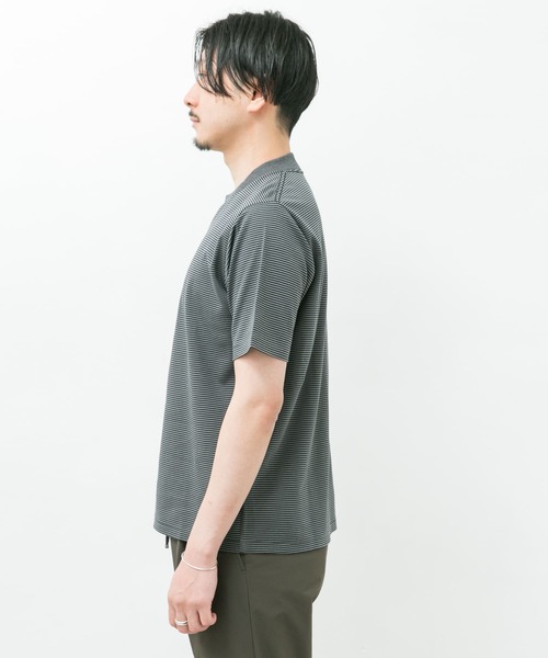 URBAN RESEARCH DOORS（アーバンリサーチドアーズ）の「『抗菌/防臭』LIFE STYLE TAILOR　シルケットポンチストレッチTシャツ（Tシャツ/カットソー・メンズ・ホワイト系その他/ホワイト/グレー系その他・MEDIUM/LARGE）」の20枚目の写真