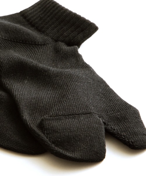 rasox（ラソックス）の「rasox（ラソックス）／　エコフィール・タビ（ソックス/靴下・レディース・カーキ/ホワイト/杢グレー/ブラック・SMALL/MEDIUM/LARGE）」の6枚目の写真