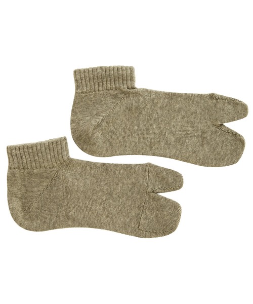 rasox（ラソックス）の「rasox（ラソックス）／　エコフィール・タビ（ソックス/靴下・レディース・カーキ/ホワイト/杢グレー/ブラック・SMALL/MEDIUM/LARGE）」の12枚目の写真