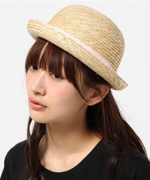 WEGO（ウィゴー）の「WEGO/ストローボーラーハット（ハット・レディース・パープル/ピンク/ブラック・FREE）」の8枚目の写真