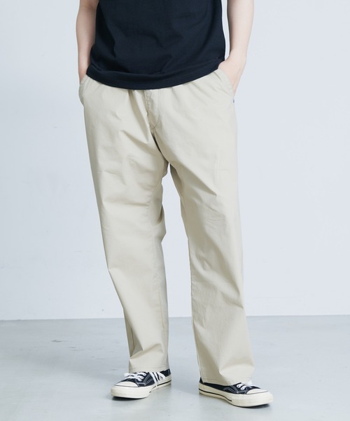Lee(リー)の「【LEE/リー】 FLEEASY イージーパンツ ストレッチ ワイドパンツ テーパードシルエット(デニムパンツ・メンズ・ワンウォッシュ/ネイビー/ブルー系その他/アイボリー/ベージュ/オリーブ/グリーン/イエロー/ピンク/ダークパープル/ロイヤルブルー/レッド・FREE)」の3枚目の写真