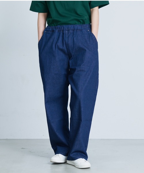Lee(リー)の「【LEE/リー】 FLEEASY イージーパンツ ストレッチ ワイドパンツ テーパードシルエット(デニムパンツ・メンズ・ワンウォッシュ/ネイビー/ブルー系その他/アイボリー/ベージュ/オリーブ/グリーン/イエロー/ピンク/ダークパープル/ロイヤルブルー/レッド・FREE)」の9枚目の写真