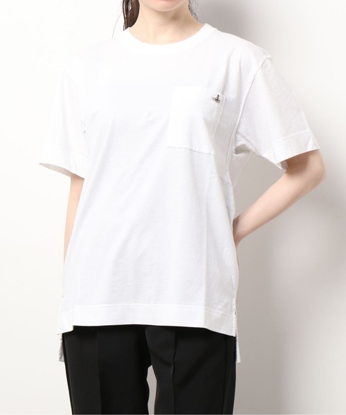 オーガニック天竺ONEPOINTORBポケットTシャツ(Tシャツ/カットソー)|Vivienne オーガニック天竺ONEPOINTORBポケットTシャツ(Tシャツ/カットソー)|Vivienne
