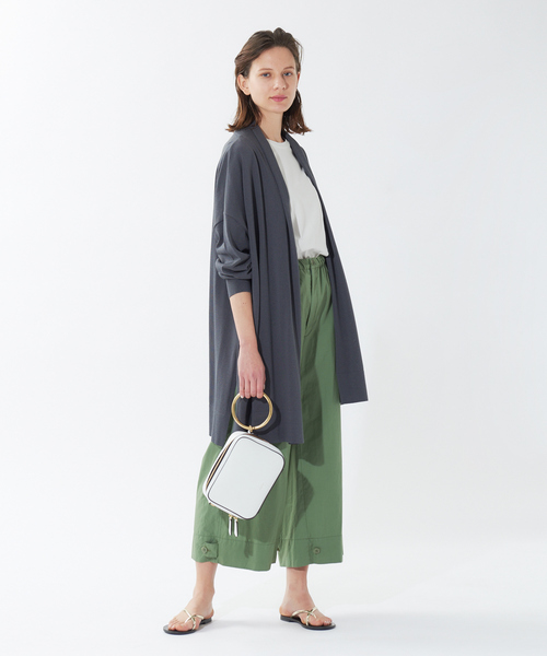 qualite（カリテ）の「《2way》ダンプイージーワイドパンツ（カーゴパンツ・レディース・ネイビー/グリーン/ブラック/ダークブラウン・38/36）」の7枚目の写真