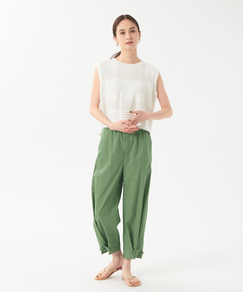 qualite（カリテ）の「《2way》ダンプイージーワイドパンツ（カーゴパンツ・レディース・ネイビー/グリーン/ブラック/ダークブラウン・38/36）」の12枚目の写真