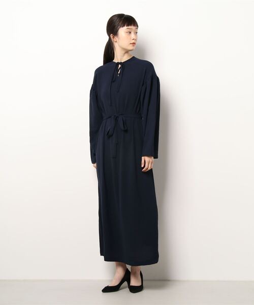 STYLEMIXER(スタイルミキサー)の「2WAYギャザースリーブワンピース(ワンピース・レディース・ネイビー/オレンジ/グリーン・SMALL/MEDIUM)」の5枚目の写真