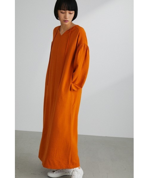 STYLEMIXER(スタイルミキサー)の「2WAYギャザースリーブワンピース(ワンピース・レディース・ネイビー/オレンジ/グリーン・SMALL/MEDIUM)」の9枚目の写真