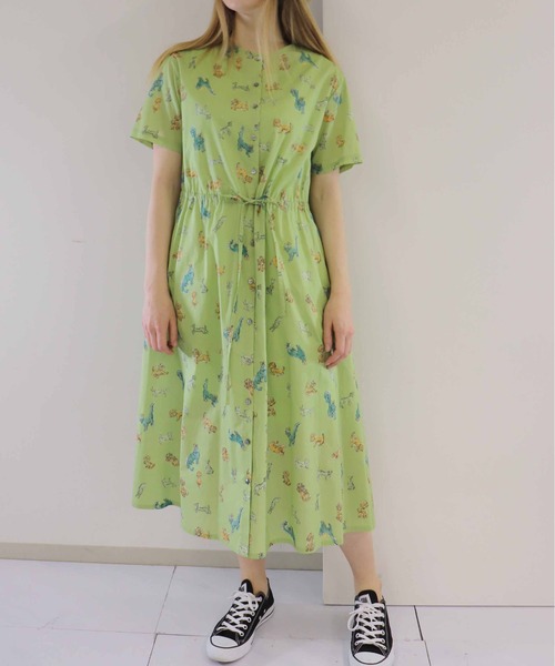 ジャックラッセルガーデン ワンピース haupia haupia（ハウピア）の「ジャックラッセルガーデン【 ワンピース