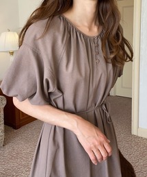 LAUIR | フロントボタンバックオープンワンピース(ワンピース)