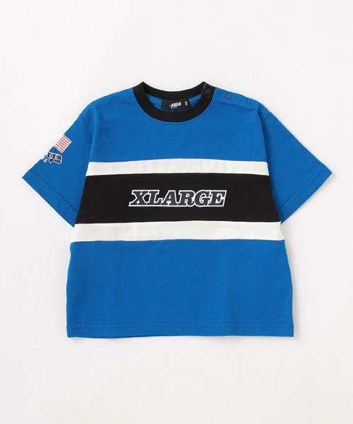XLARGE KIDS（エクストララージキッズ）の「切替ロゴ5分袖Tシャツ（T 