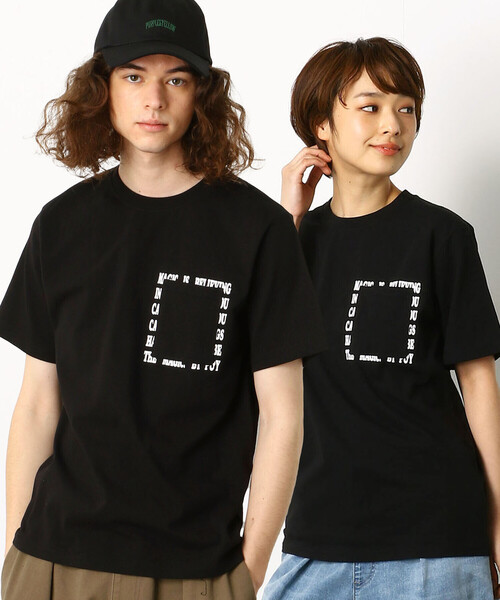 Purple&Yellow(パープルアンドイエロー)の「メッセージプリント&ポケット半袖Tシャツ(Tシャツ/カットソー・メンズ・ブラック/パープル/ホワイト/イエロー・X-SMALL/LARGE/SMALL/MEDIUM/X-LARGE)」の3枚目の写真