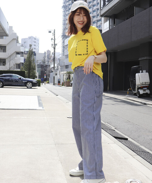 Purple&Yellow(パープルアンドイエロー)の「メッセージプリント&ポケット半袖Tシャツ(Tシャツ/カットソー・メンズ・ブラック/パープル/ホワイト/イエロー・X-SMALL/LARGE/SMALL/MEDIUM/X-LARGE)」の5枚目の写真