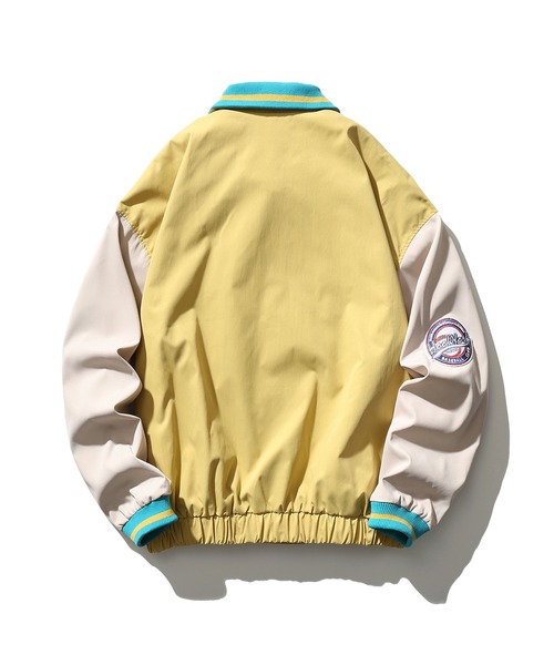 HOOK（フック）の「HOOK -original- アメカジワッペン付きコーチジャケット（カバーオール・メンズ・ベージュ/ネイビー/イエロー・M/L/XL）」の11枚目の写真