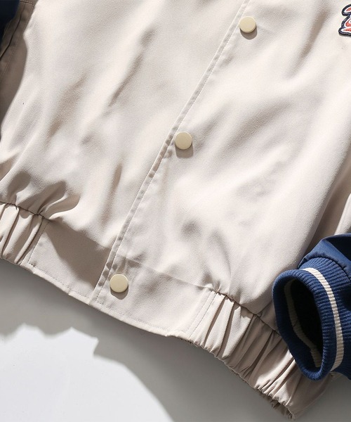 HOOK（フック）の「HOOK -original- アメカジワッペン付きコーチジャケット（カバーオール・メンズ・ベージュ/ネイビー/イエロー・M/L/XL）」の16枚目の写真