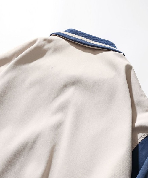 HOOK（フック）の「HOOK -original- アメカジワッペン付きコーチジャケット（カバーオール・メンズ・ベージュ/ネイビー/イエロー・M/L/XL）」の19枚目の写真