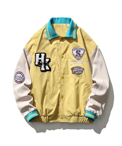 セール】HOOK -original- アメカジワッペン付きコーチジャケット