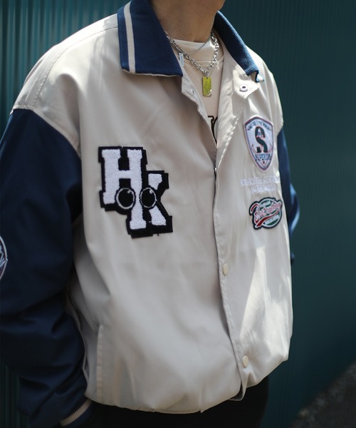 セール】HOOK -original- アメカジワッペン付きコーチジャケット