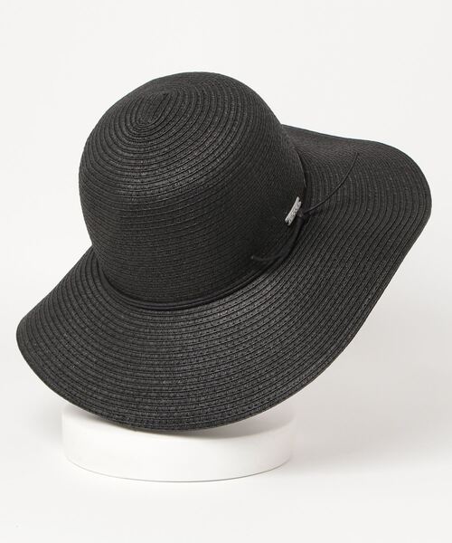 COAL（コール）の「【COAL/コール】THE SEASIDE　麦わらハット（ハット・レディース・ブラック/ナチュラル・MEDIUM/SMALL）」の5枚目の写真