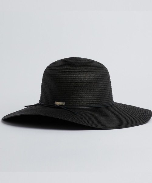 COAL（コール）の「【COAL/コール】THE SEASIDE　麦わらハット（ハット・レディース・ブラック/ナチュラル・MEDIUM/SMALL）」の3枚目の写真