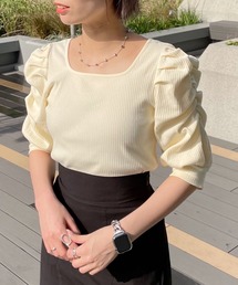 mysty woman | パワショル2WAYテレコプルオーバー 283364(Tシャツ/カットソー)