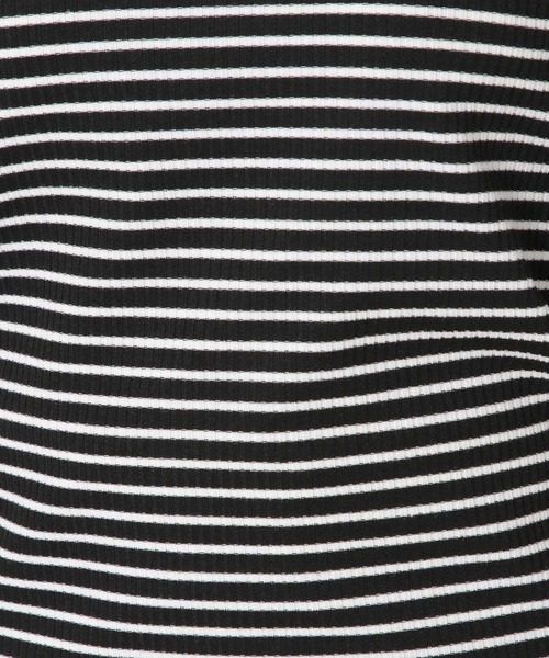 mysty woman(ミスティウーマン)の「パワショル2WAYテレコプルオーバー 283364(Tシャツ/カットソー・レディース・オフホワイト/オレンジ/ホワイト系/ブラック系/ブラック・FREE)」の11枚目の写真