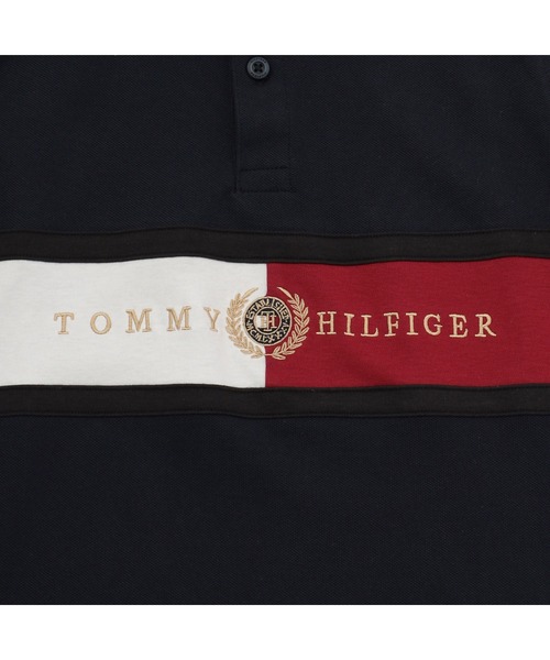 TOMMY HILFIGER（トミーヒルフィガー）の「チェストフラッグレギュラーポロシャツ（ポロシャツ・キッズ・ホワイト/ネイビー/カーキ・110cm/100cm/120cm）」の8枚目の写真