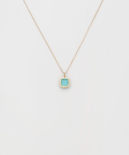 アガット　K10ネックレス　ダイヤ　ターコイズ agete（アガット）の「K10ターコイズネックレス（ネックレス