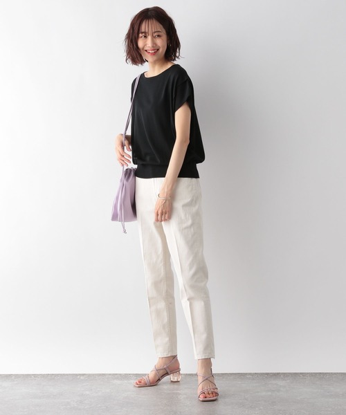 GLOBAL WORK(グローバルワーク)の「洗えるドルマンプルオーバーフレンチスリーブ/MATINEE LINE/277806(ニット/セーター・レディース・ブルー系その他7/ダークブラウン/グレー系その他/ブラック・LARGE/MEDIUM)」の16枚目の写真