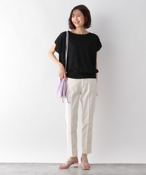 GLOBAL WORK(グローバルワーク)の「洗えるドルマンプルオーバーフレンチスリーブ/MATINEE LINE/277806(ニット/セーター・レディース・ブルー系その他7/ダークブラウン/グレー系その他/ブラック・LARGE/MEDIUM)」の13枚目の写真