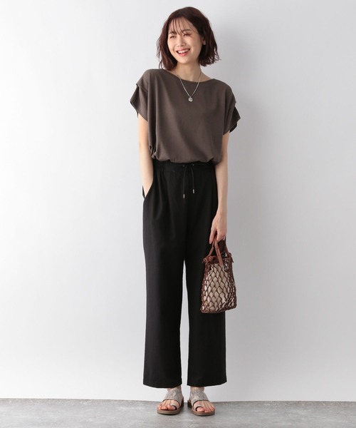 GLOBAL WORK(グローバルワーク)の「洗えるドルマンプルオーバーフレンチスリーブ/MATINEE LINE/277806(ニット/セーター・レディース・ブルー系その他7/ダークブラウン/グレー系その他/ブラック・LARGE/MEDIUM)」の7枚目の写真