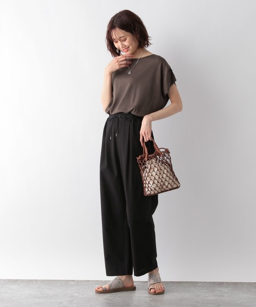 GLOBAL WORK(グローバルワーク)の「洗えるドルマンプルオーバーフレンチスリーブ/MATINEE LINE/277806(ニット/セーター・レディース・ブルー系その他7/ダークブラウン/グレー系その他/ブラック・LARGE/MEDIUM)」の14枚目の写真