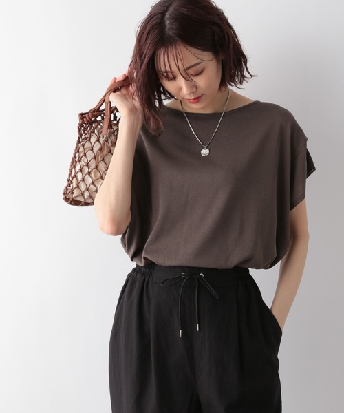 GLOBAL WORK(グローバルワーク)の「洗えるドルマンプルオーバーフレンチスリーブ/MATINEE LINE/277806(ニット/セーター・レディース・ブルー系その他7/ダークブラウン/グレー系その他/ブラック・LARGE/MEDIUM)」の10枚目の写真