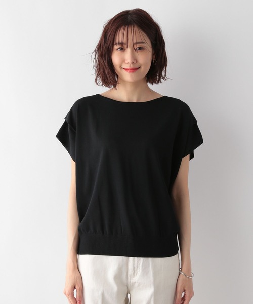 GLOBAL WORK(グローバルワーク)の「洗えるドルマンプルオーバーフレンチスリーブ/MATINEE LINE/277806(ニット/セーター・レディース・ブルー系その他7/ダークブラウン/グレー系その他/ブラック・LARGE/MEDIUM)」の20枚目の写真