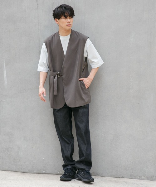 LOWRYS FARM（ローリーズファーム）の「ドライトロテープジレ　296005（ベスト・メンズ・ブラック/ブラウン/グレー・MEDIUM/LARGE）」の12枚目の写真