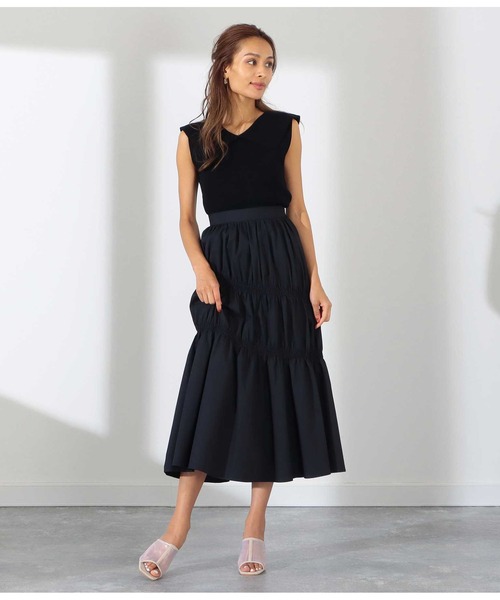 Settimissimo（セッティミッシモ）の「タイプライターシャーリングスカート（スカート・レディース・ピンク/ブラック・FREE）」の9枚目の写真