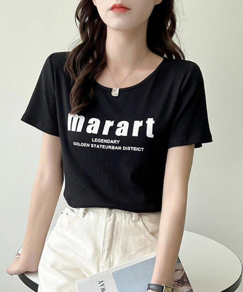 Girly Doll（ガーリードール）の「プリントＴシャツ（Tシャツ/カットソー・レディース・ホワイト/ブラック/レッド・M/L）」の11枚目の写真