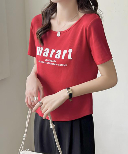 Girly Doll（ガーリードール）の「プリントＴシャツ（Tシャツ/カットソー・レディース・ホワイト/ブラック/レッド・M/L）」の15枚目の写真
