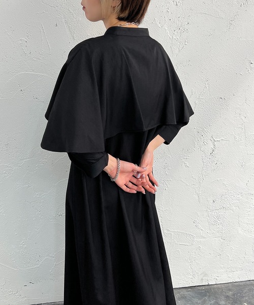 apres jour mignon(アプレジュールミニョン)の「袖デザインワンピース【ZOZOTOWN限定アイテム】(ワンピース・レディース・ブラック/マスタード/ブルー/アイボリー・X-LARGE/フリー)」の15枚目の写真