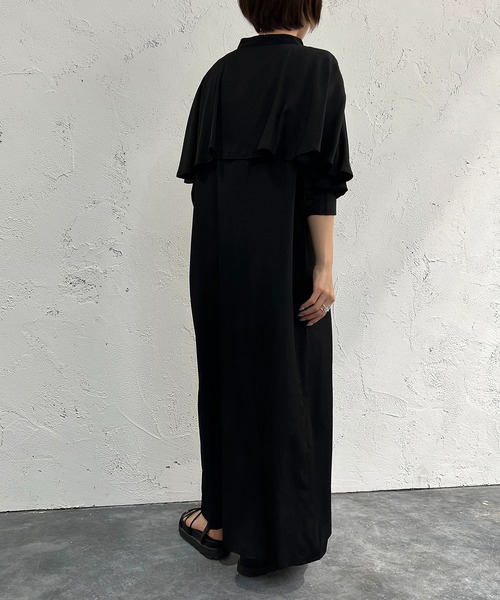 apres jour mignon(アプレジュールミニョン)の「袖デザインワンピース【ZOZOTOWN限定アイテム】(ワンピース・レディース・ブラック/マスタード/ブルー/アイボリー・X-LARGE/フリー)」の19枚目の写真
