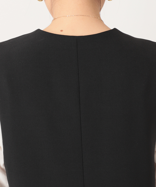 journal standard L'essage（ジャーナルスタンダードレサージュ）の「《追加》ヴィスポリノーカラーベスト（ベスト・レディース・ブラック・FREE）」の14枚目の写真