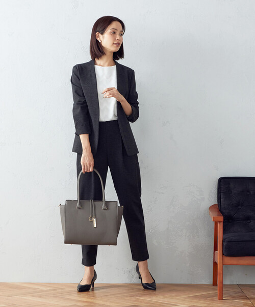 MONO　COMME CA（モノコムサ）の「ロゴプレートトートバッグ（トートバッグ・レディース・ブラック/モカ/グレイッシュベージュ・FREE）」の9枚目の写真