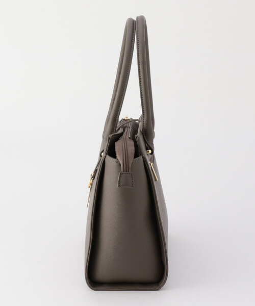 MONO　COMME CA（モノコムサ）の「ロゴプレートトートバッグ（トートバッグ・レディース・ブラック/モカ/グレイッシュベージュ・FREE）」の16枚目の写真