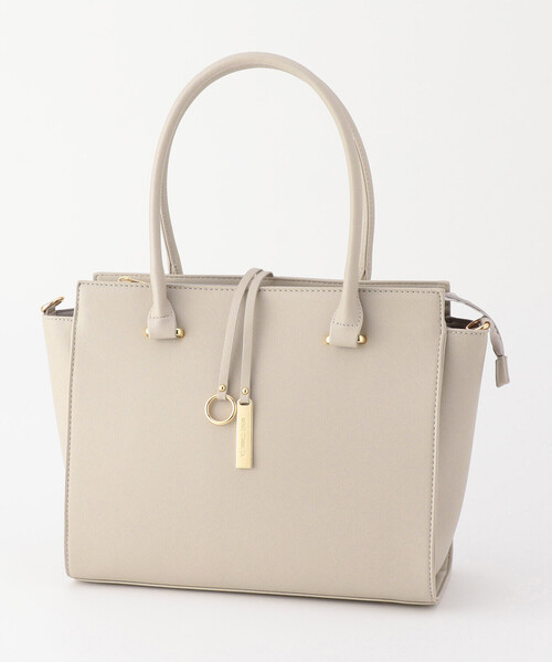 MONO　COMME CA（モノコムサ）の「ロゴプレートトートバッグ（トートバッグ・レディース・ブラック/モカ/グレイッシュベージュ・FREE）」の11枚目の写真