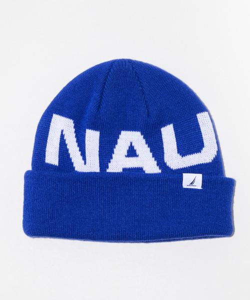 NAUTICA(ノーティカ)の「NAUTICA/ノーティカ ビーニー ダブルニット JACQUARD KNIT WATCH NT070(ニットキャップ/ビーニー・メンズ・パープル/ベージュ/グリーン/ブラック×ブラック/ブルー・FREE)」の1枚目の写真