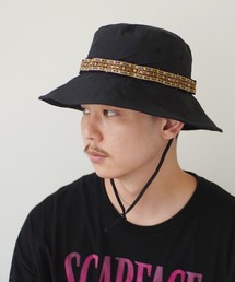 dictionary | 【 DICTIONARY / ディクショナリー 】コード付き アウトドア 刺繍ライン バッケトハット(ハット)