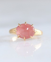 a cote | 【WEB限定】a Cote◆silver925 インカローズ オーバル ゴールド マットリング (ニッケルフリー)(リング)