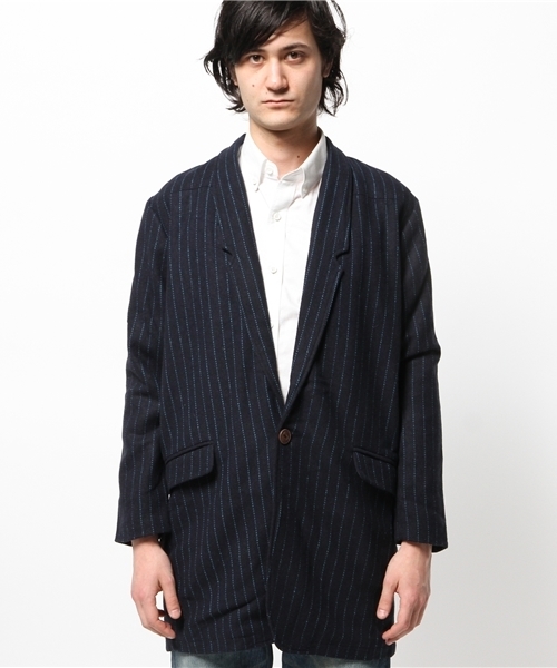 OUTLET(アウトレット)の「【WHO'S WHO gallery】ウールコンコクーンコート(その他アウター・メンズ・チャコールグレー/ダークブルー/ダークグレー/ネイビー/その他1・MEDIUM)」の6枚目の写真